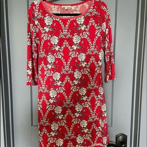 Red Floral Dress